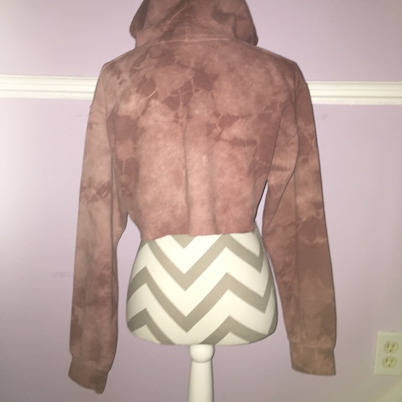 Cropped Tie Dye Hoodie - Picture 2 of 3